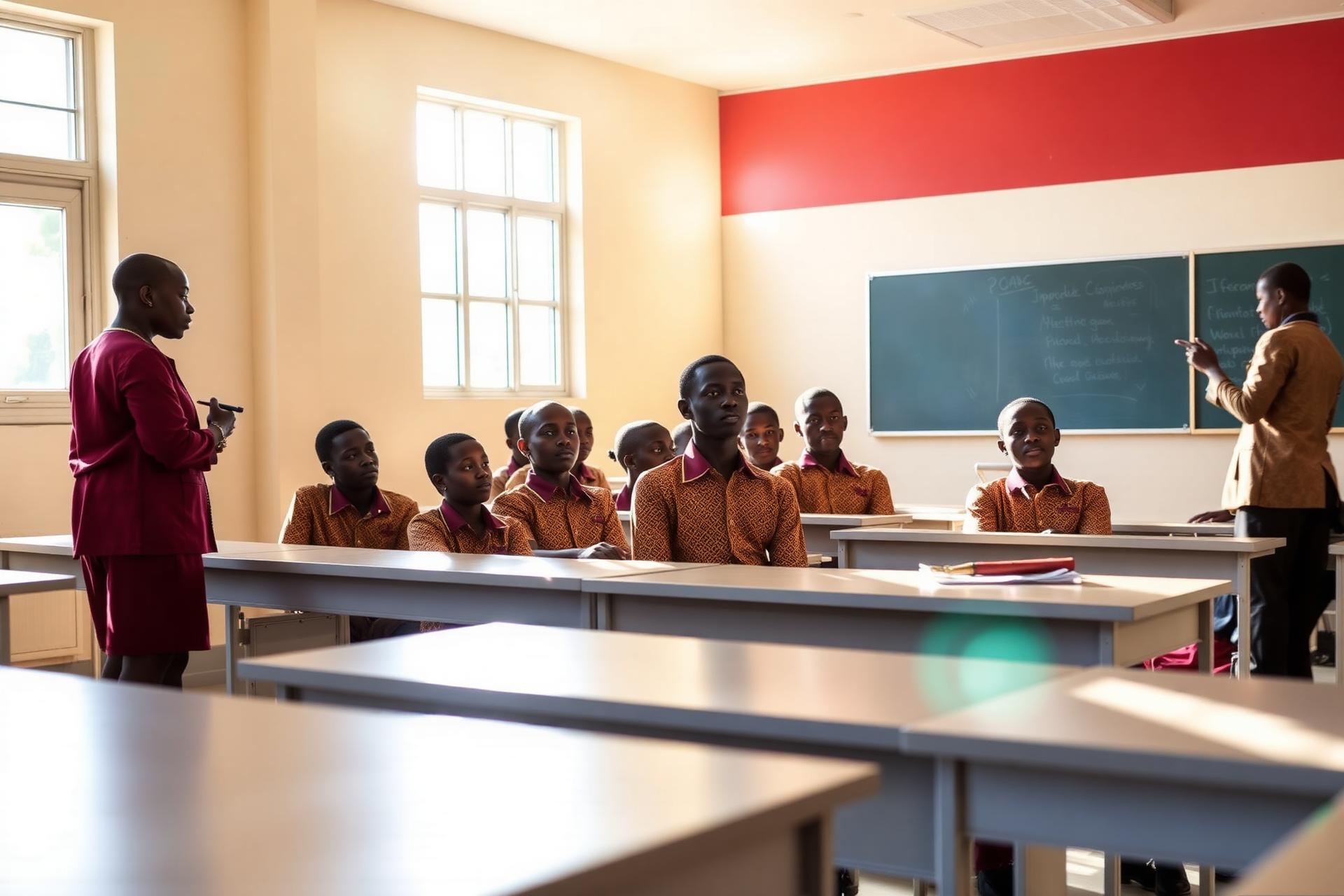 Students learning in a Crestview International College classroom